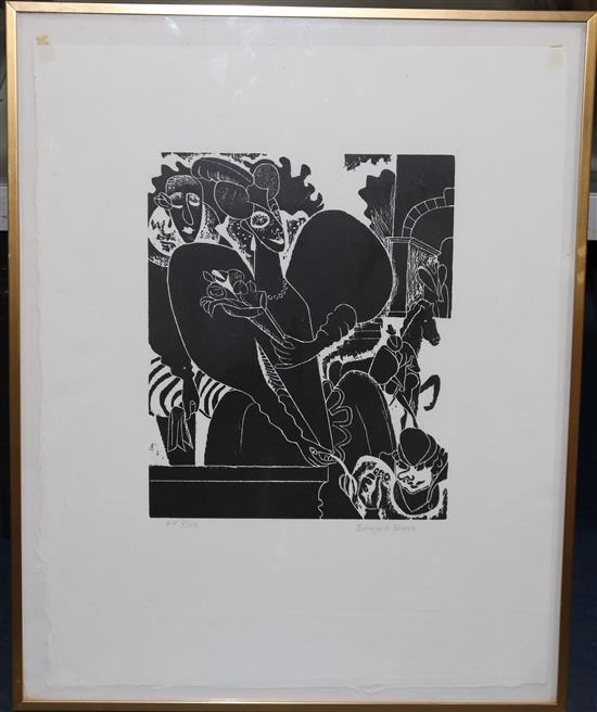 § Edward Burra (1905-1976) Mary Queen of Scots, overall 21 x 16.5in.
